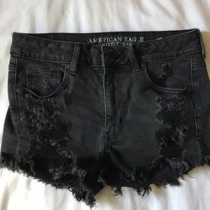 black jean  American Eagle shorts